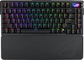 ASUS - ROG Azoth Extreme 75% Wireless Mechanical Gaming Keyboard with ROG NX Snow Linear Switches and Color OLED Touchscreen - Black