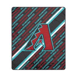 Pegasus - Arizona Diamondbacks 60" x 70" Diagonal Lined Wordmark Ultra Soft Blanket - Multicolor