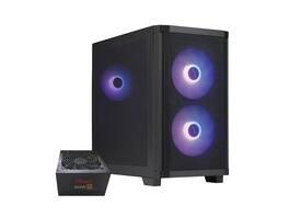 Rosewill - FBM-X3 Micro ATX Case, Mesh, 3 PWM ARGB Fans, USB 3.0, ATX 3.1 650W 80+ Gold PSU, 3Yr Warranty, Black - Black