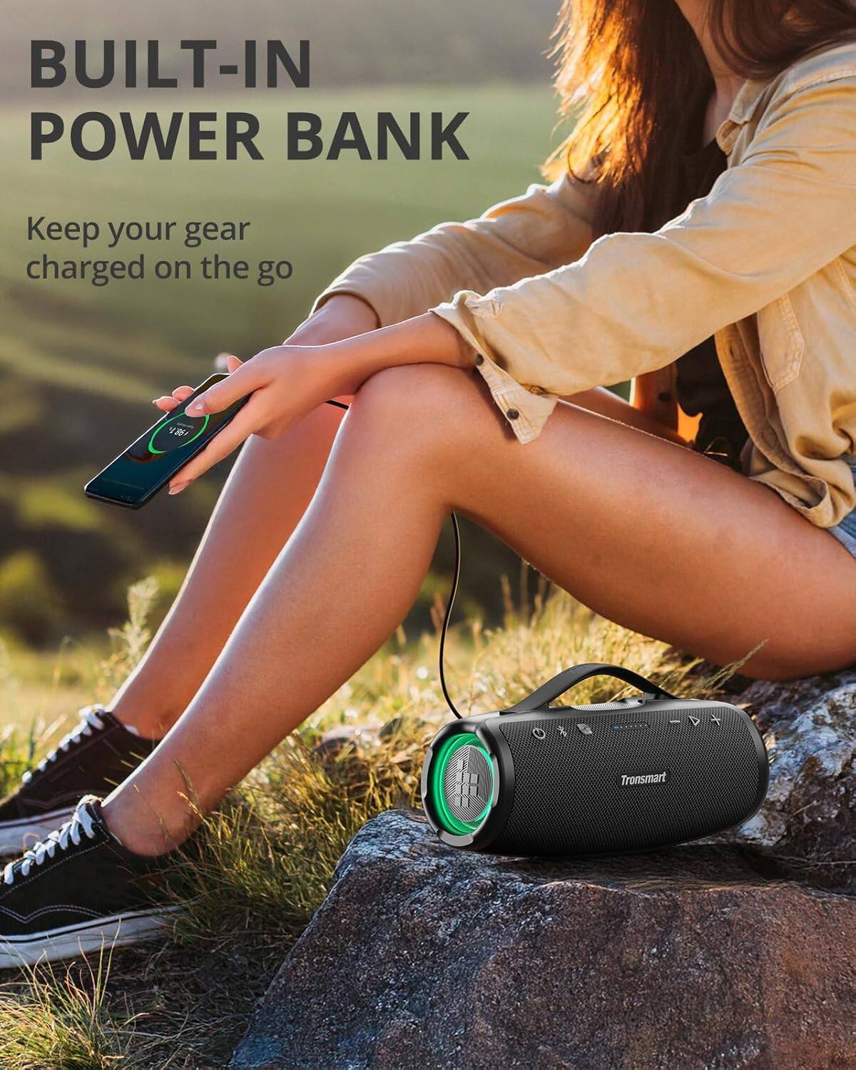 Built-in Power Bank: Keep your gear charged on the go.