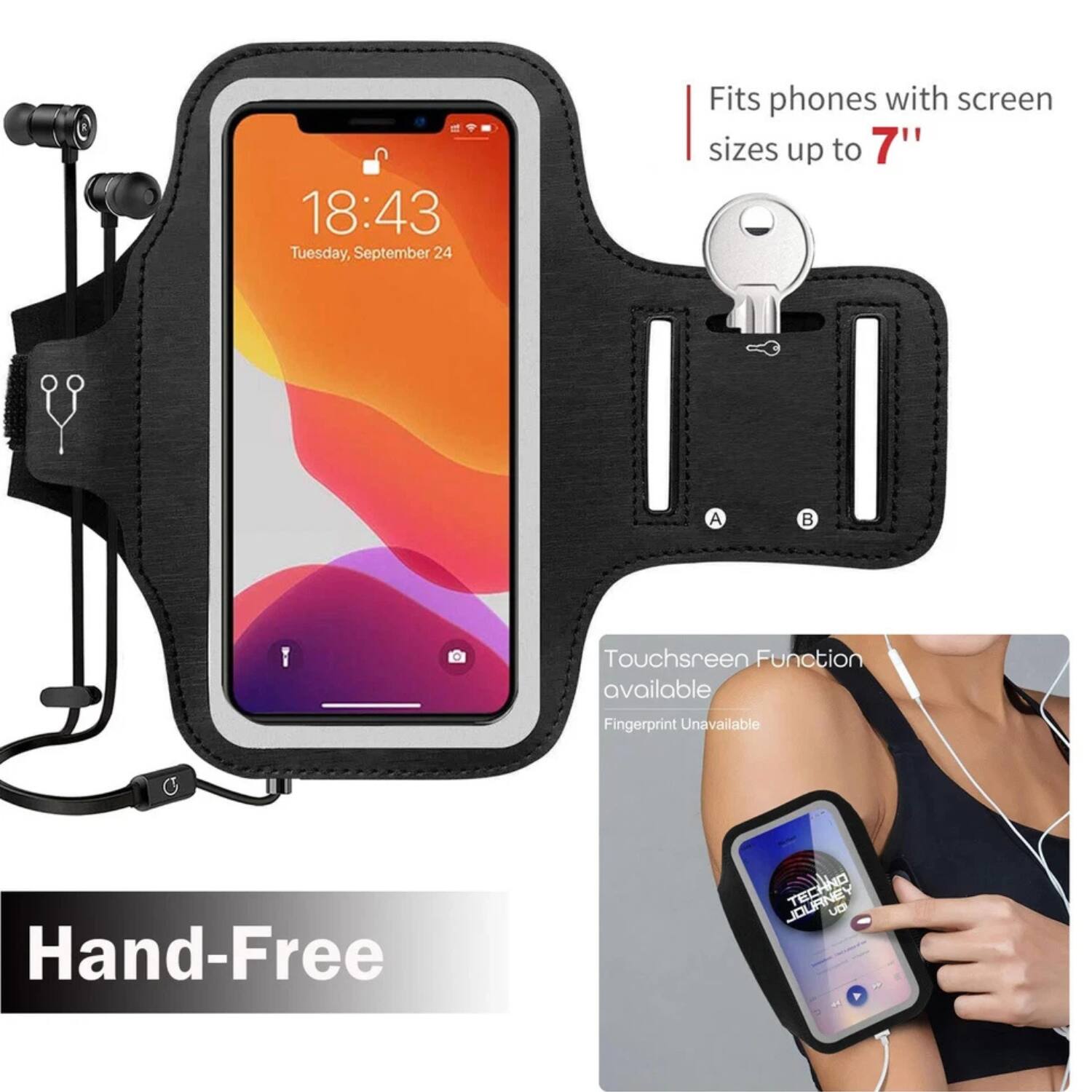 18:43 Tuesday, September 24

Fits phones with screen sizes up to 7"

Touchscreen Function available
Fingerprint Unavailable

Hand-Free