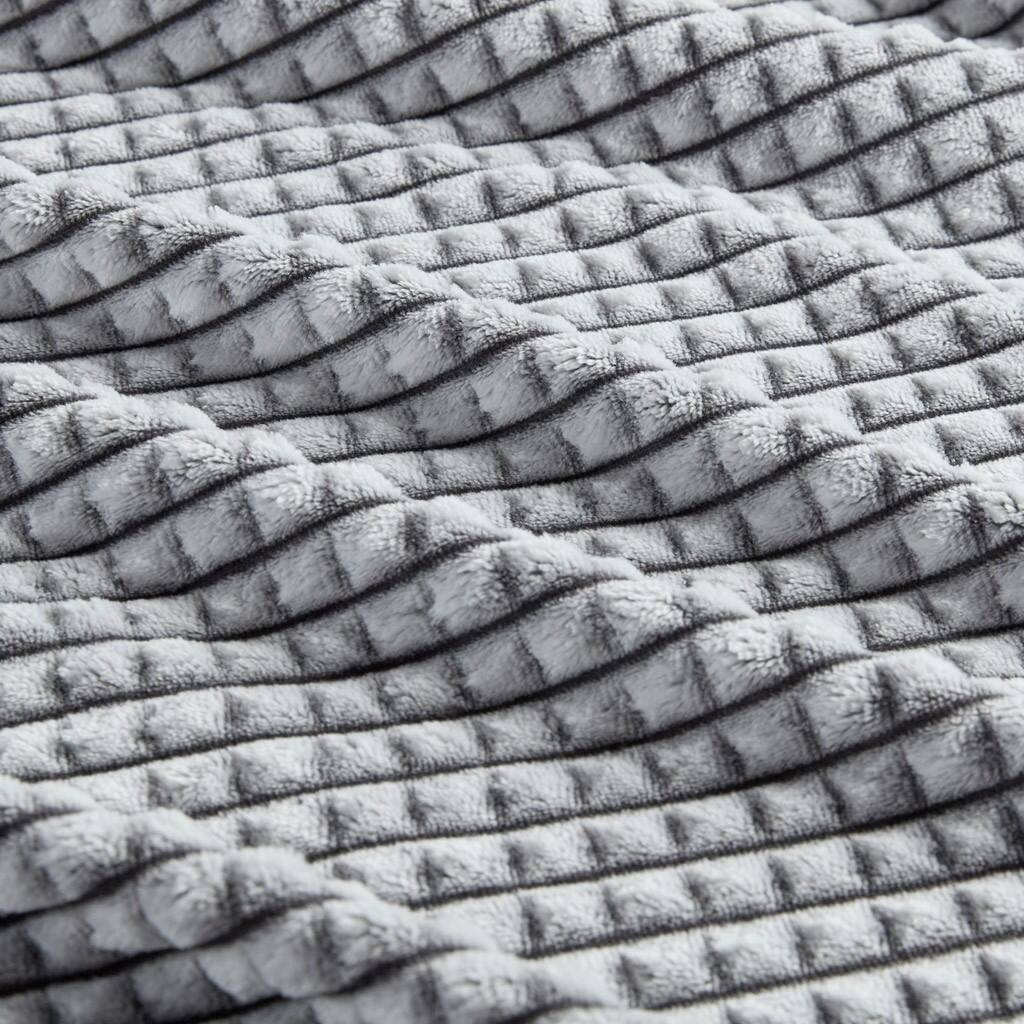 Alt View 5. Gracie Mills - Gracie Mills Willow Plush Blanket - Grey.
