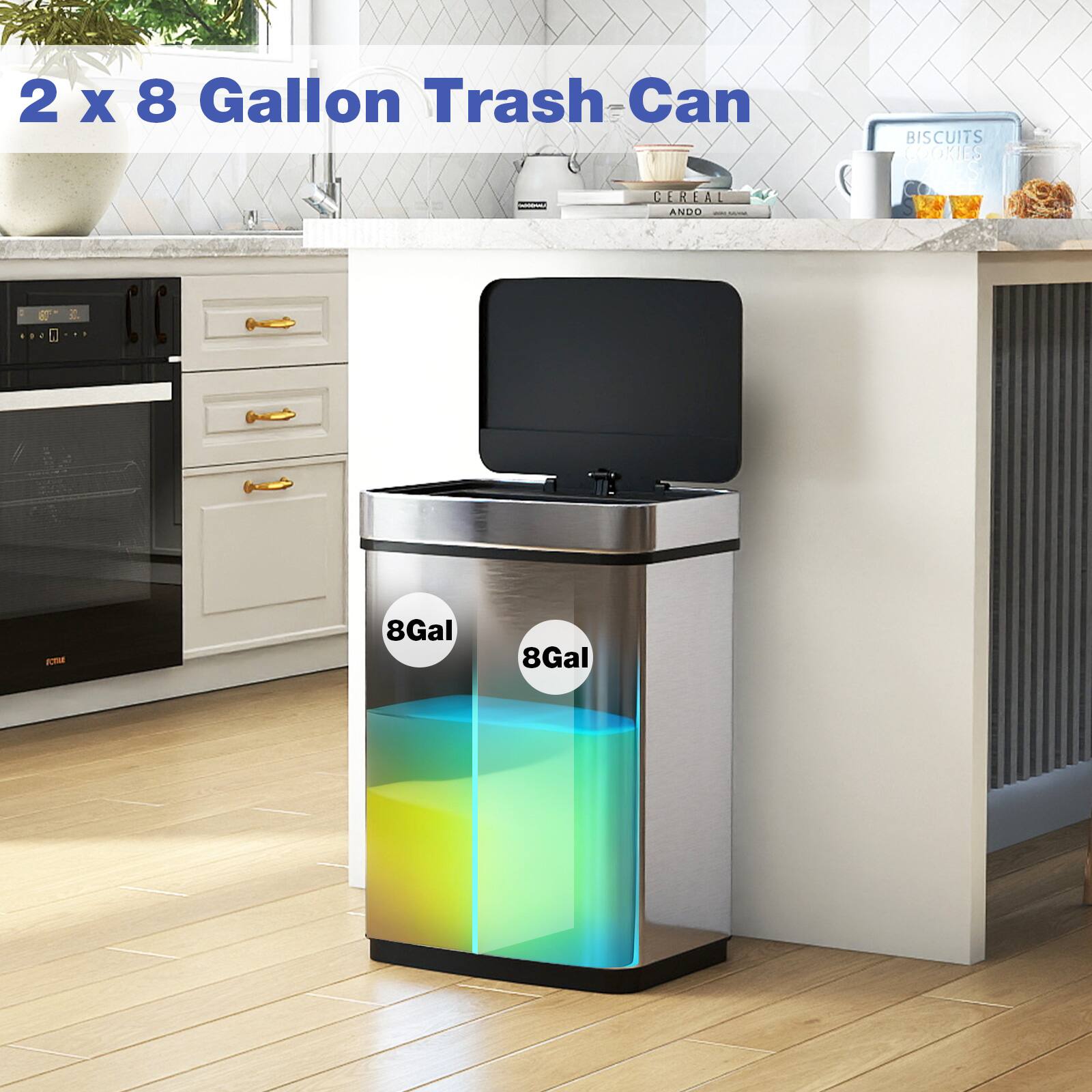 2 x 8 Gallon Trash Can

BISCUITS COOKIES CEREAL ANDO

8Gal 8Gal