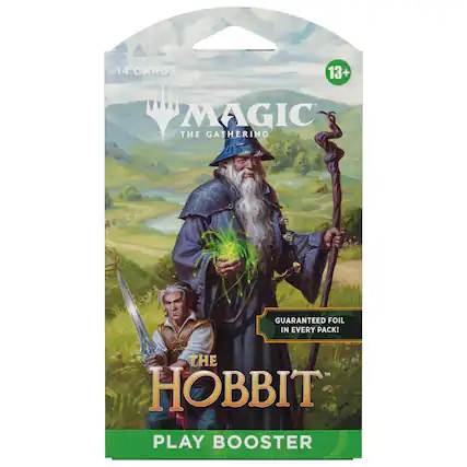 14 CARDS
13+ MAGIC THE GATHERING
GUARANTEED FOIL IN EVERY PACK!
THE HOBBIT PLAY BOOSTER