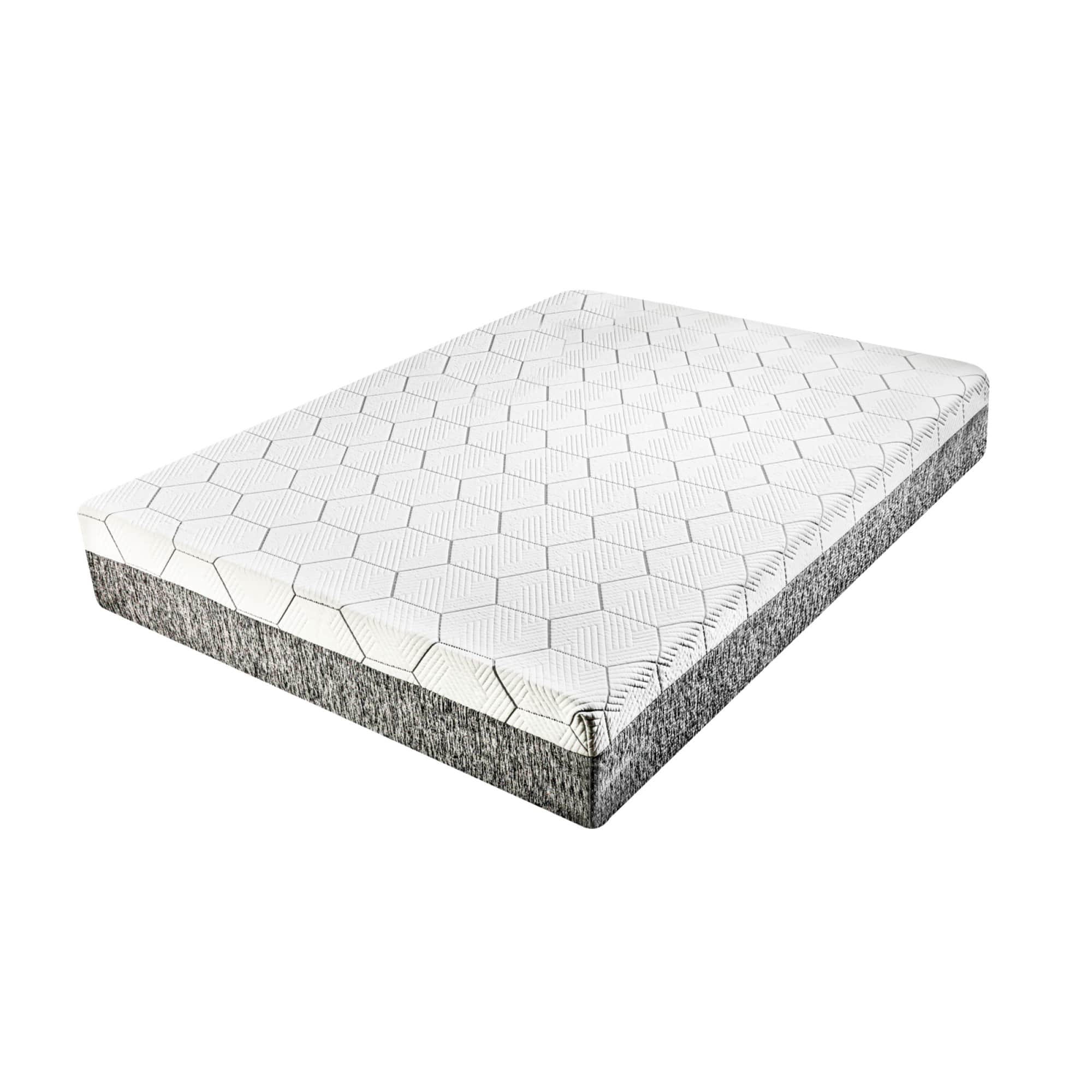 GOODSILO - Premium 12-Inch Queen Size Mattress with Multi-Layer Comfort and Advanced Cooling Technology - White