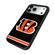 Alt View 1. Keyscaper - Cincinnati Bengals iPhone Stripe Design Bump Case - 16 Pro Max - Multicolor.