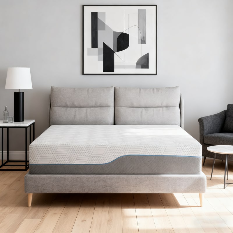 "Vipbear - 12 "" Queen Size Extra Firm Mattresses King Mattress, Cool Green Tea/Gel Memory Foam Mattress in Box, 80"" x 60 "" - White" price history on PriceWatchPro