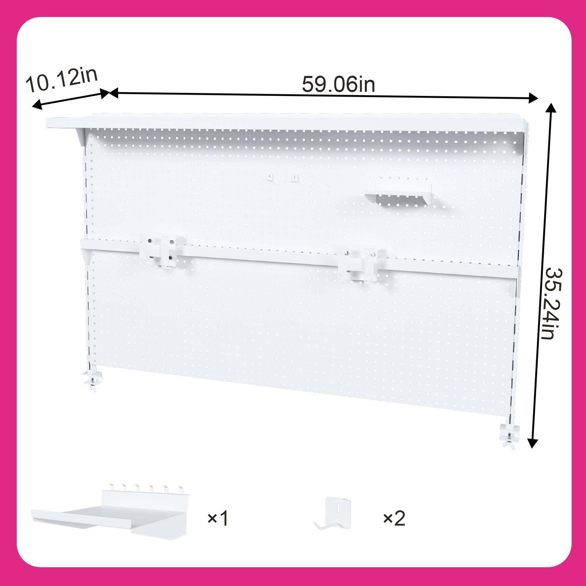 10.12in x 59.06in x 35.24in  
x1 x2