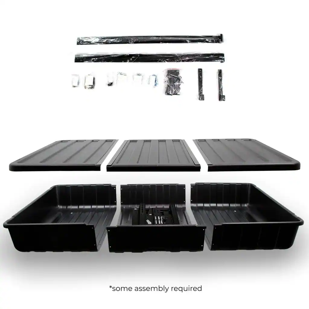 Alt View 1. Heat Storm - Storm Shell Weatherproof 65” Outdoor TV Enclosure - Black.