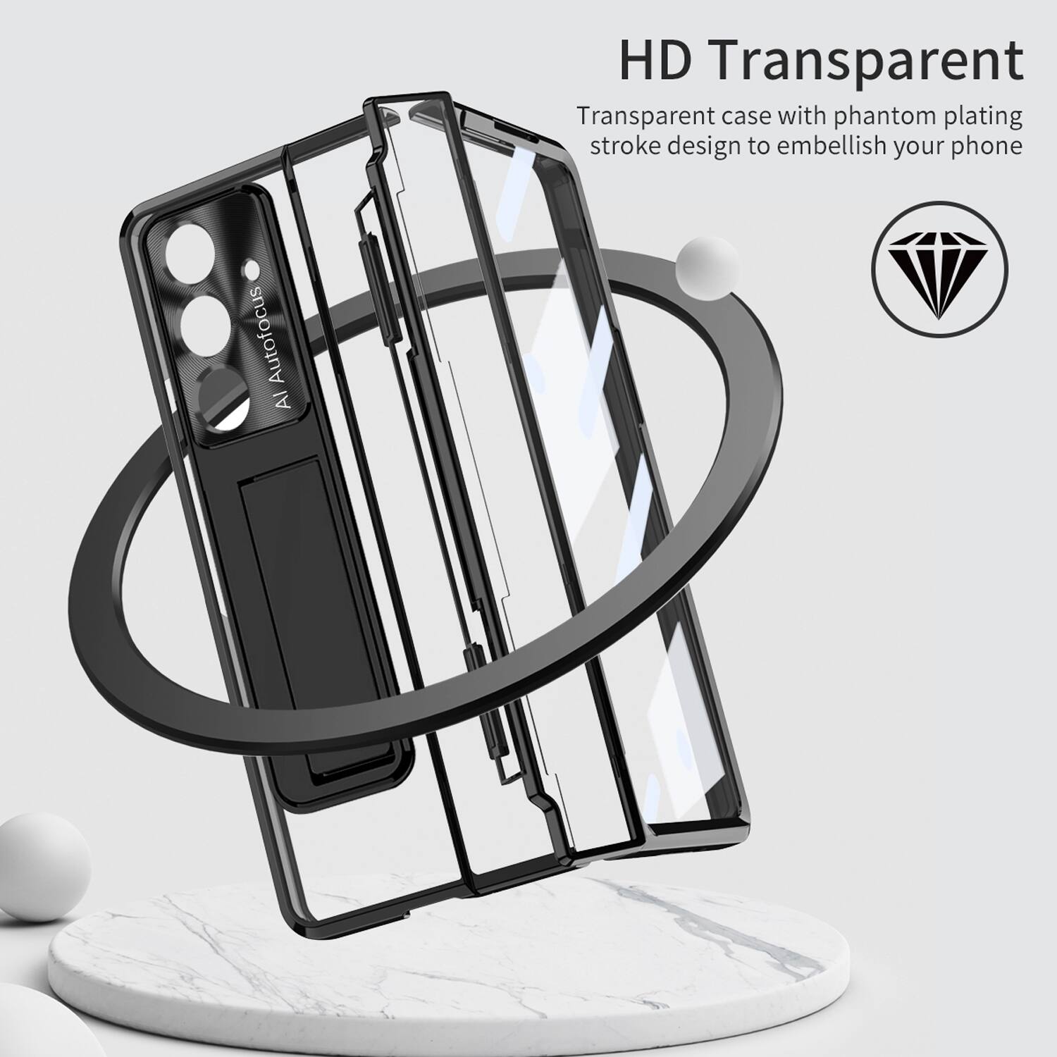 Autofocus AI

HD Transparent
Transparent case with phantom plating stroke design to embellish your phone