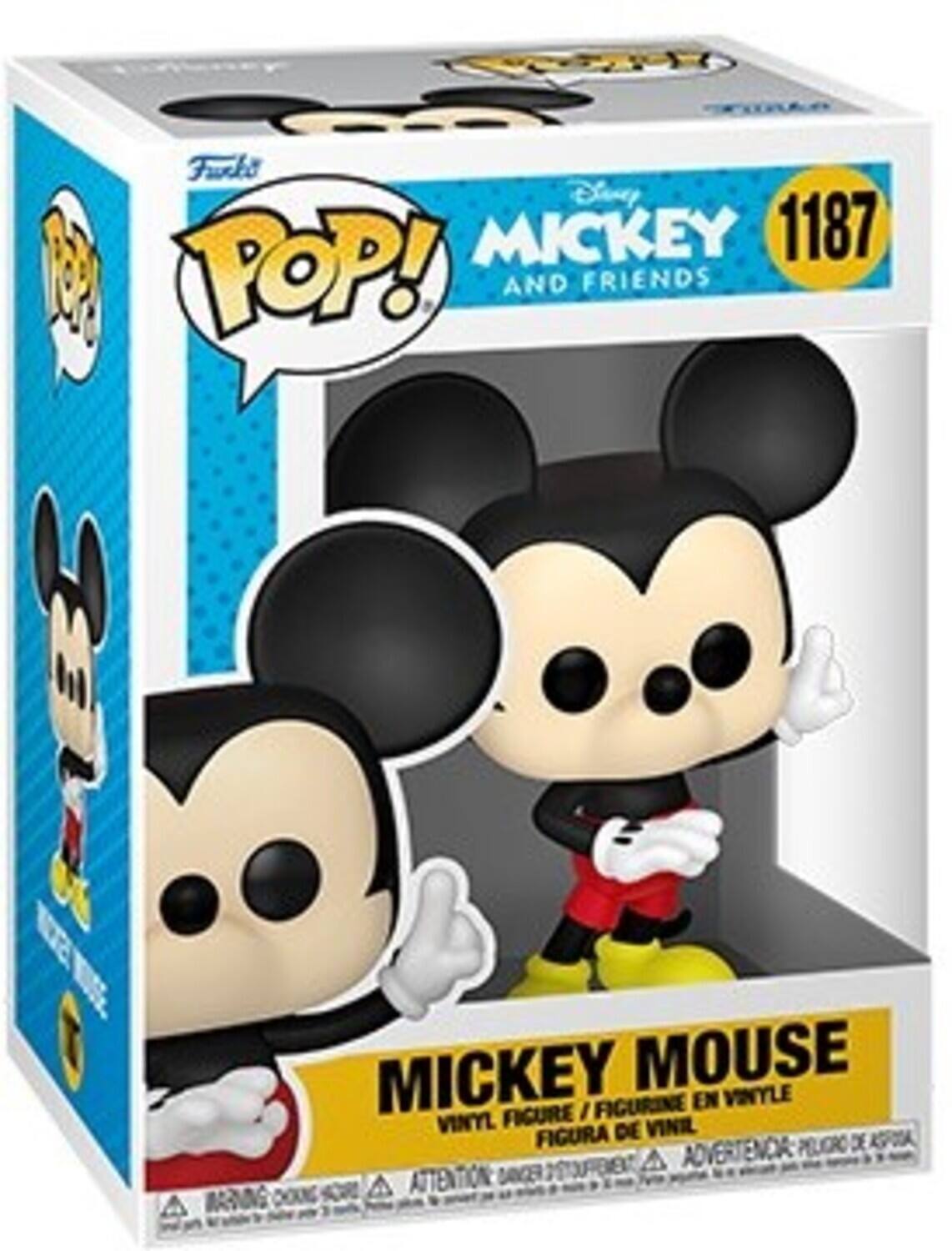 Furki Sieney POP! AND FRIENDS 1187 MICKEY MOUSE FIGURINE EN VINYLE FIGURE I VINYL DE VINIL FIGURA PELIGRO DE AOA E ADVERTENDA A ATTENTION FORS MARNING
