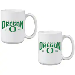 Indigo Falls - Oregon Ducks 15oz. Mug Two-Pack - Multicolor
