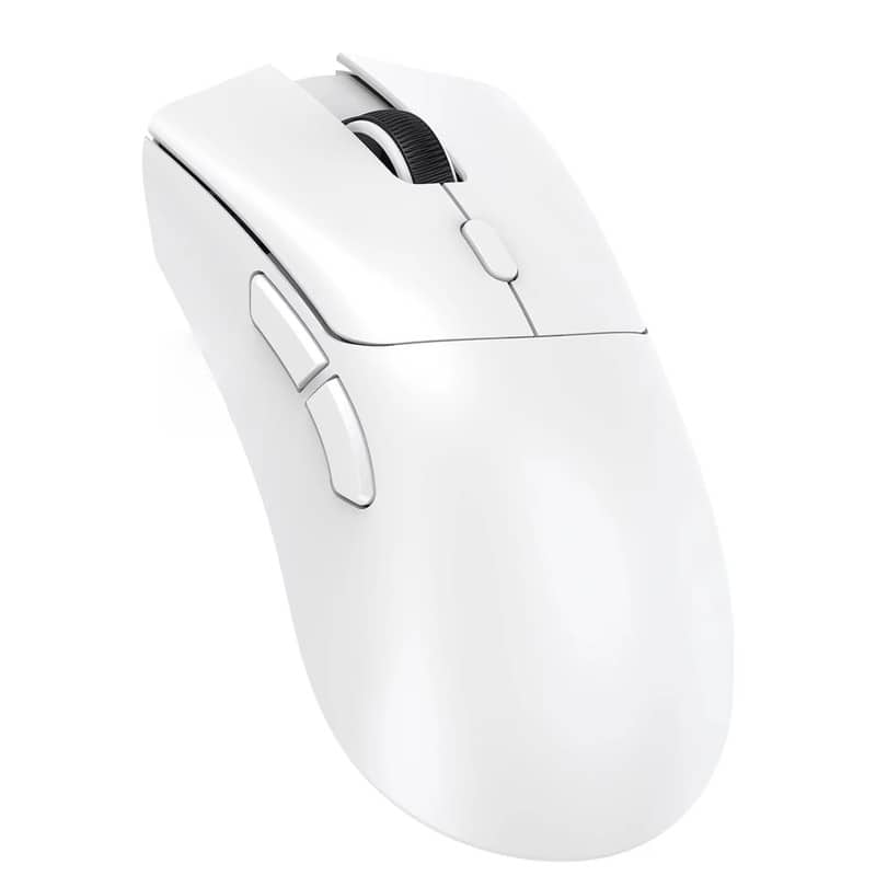Luckbyte - 59g Ultra-Lightweight Wireless Gaming Mouse - Tri-Mode Connectivity, 22K DPI Optical Sensor & Programmable Buttons - Wireless - White