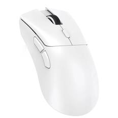 Front. Luckbyte - 59g Ultra-Lightweight Wireless Gaming Mouse - Tri-Mode Connectivity, 22K DPI Optical Sensor & Programmable Buttons - White.