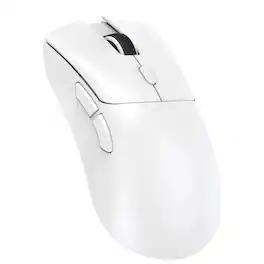 Luckbyte - 59g Ultra-Lightweight Wireless Gaming Mouse - Tri-Mode Connectivity, 22K DPI Optical Sensor & Programmable Buttons - Wireless - White
