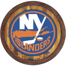 The Fan-Brand - New York Islanders 21'' x 21'' Color Logo Faux Barrel Top Sign - Multicolor