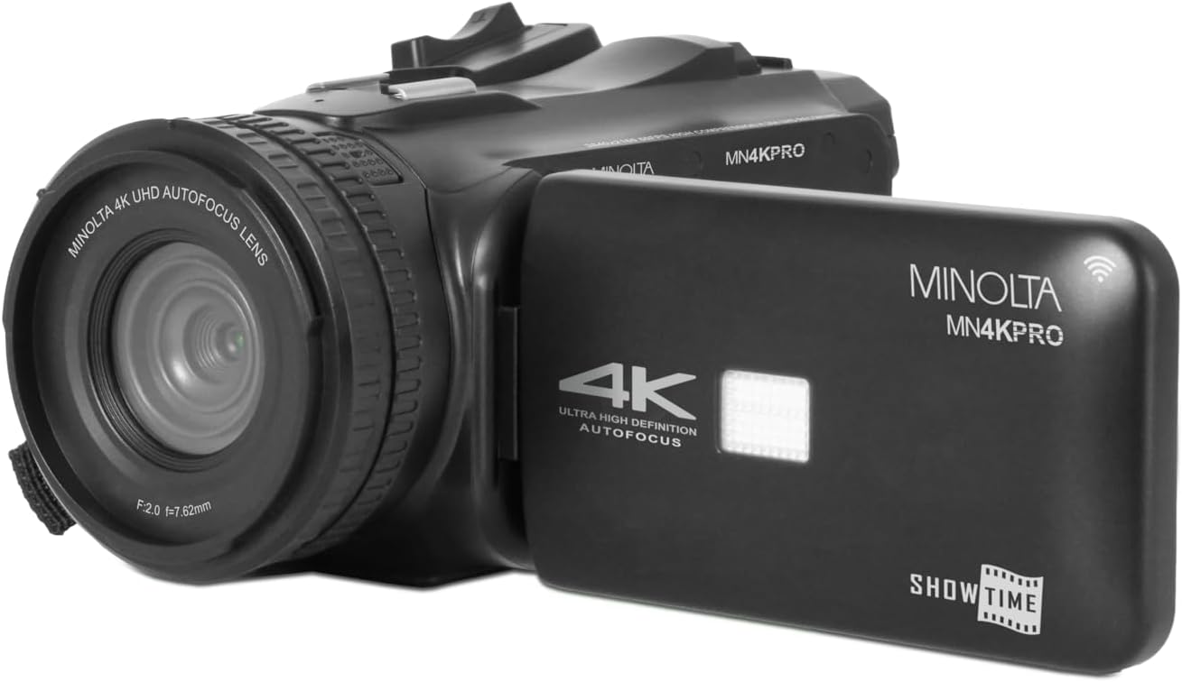 Minolta MN4KPRO 4K60FPS Ultra HD / 64 MP Autofocus Pro Camcorder w