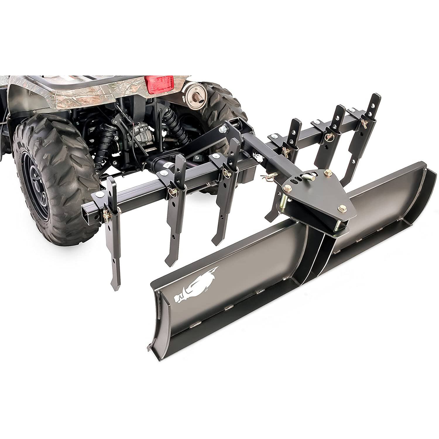 Alt View 8. Camco - Camco Black Boar ATV/UTV Implement Outside Vehicle Landscape Chisel Plow Tool - Black.