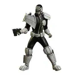 Mezco Toyz - Judge Dredd One:12 Collective Action Figure Black and White NYCC Exclusive - Black/White