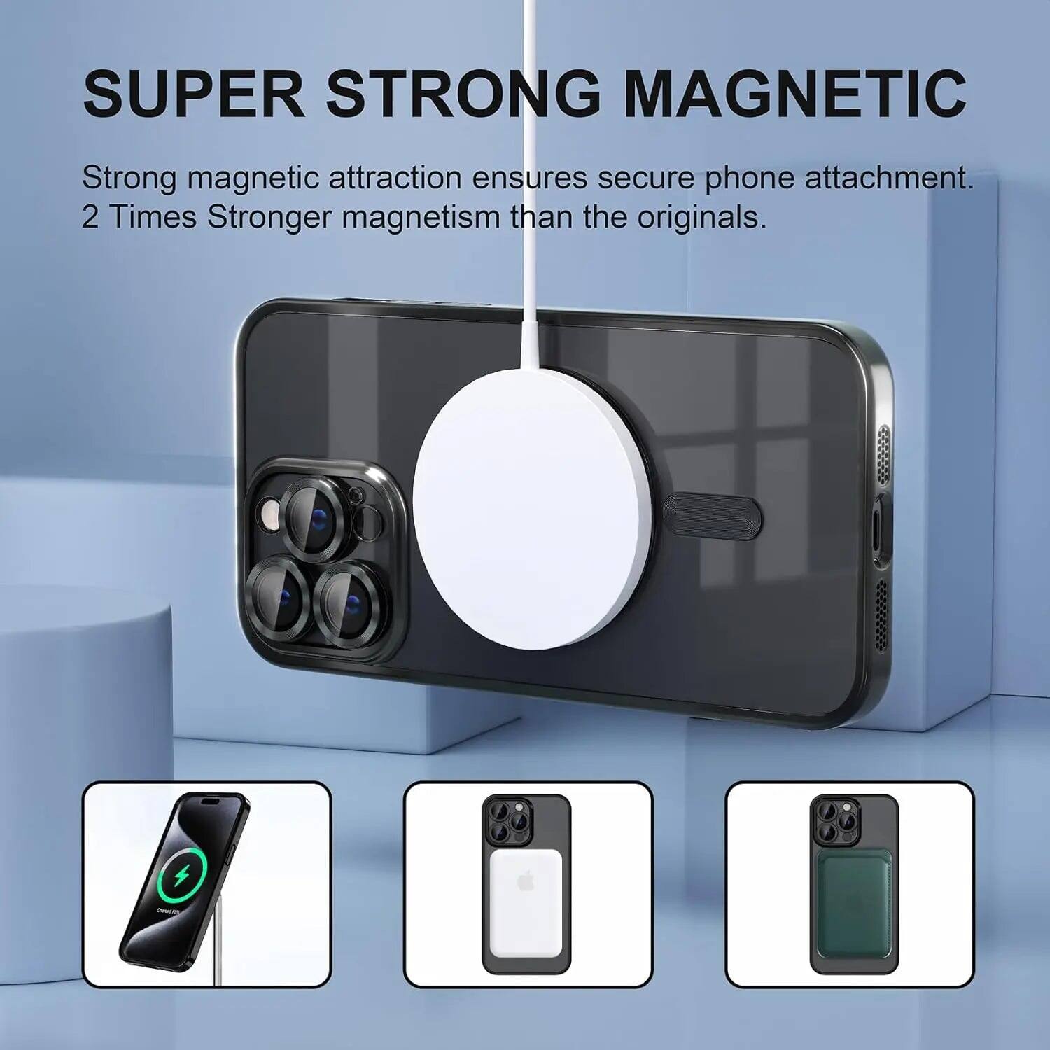 SUPER STRONG MAGNETIC

Strong magnetic attraction ensures secure phone attachment. 2 Times Stronger magnetism than the originals.