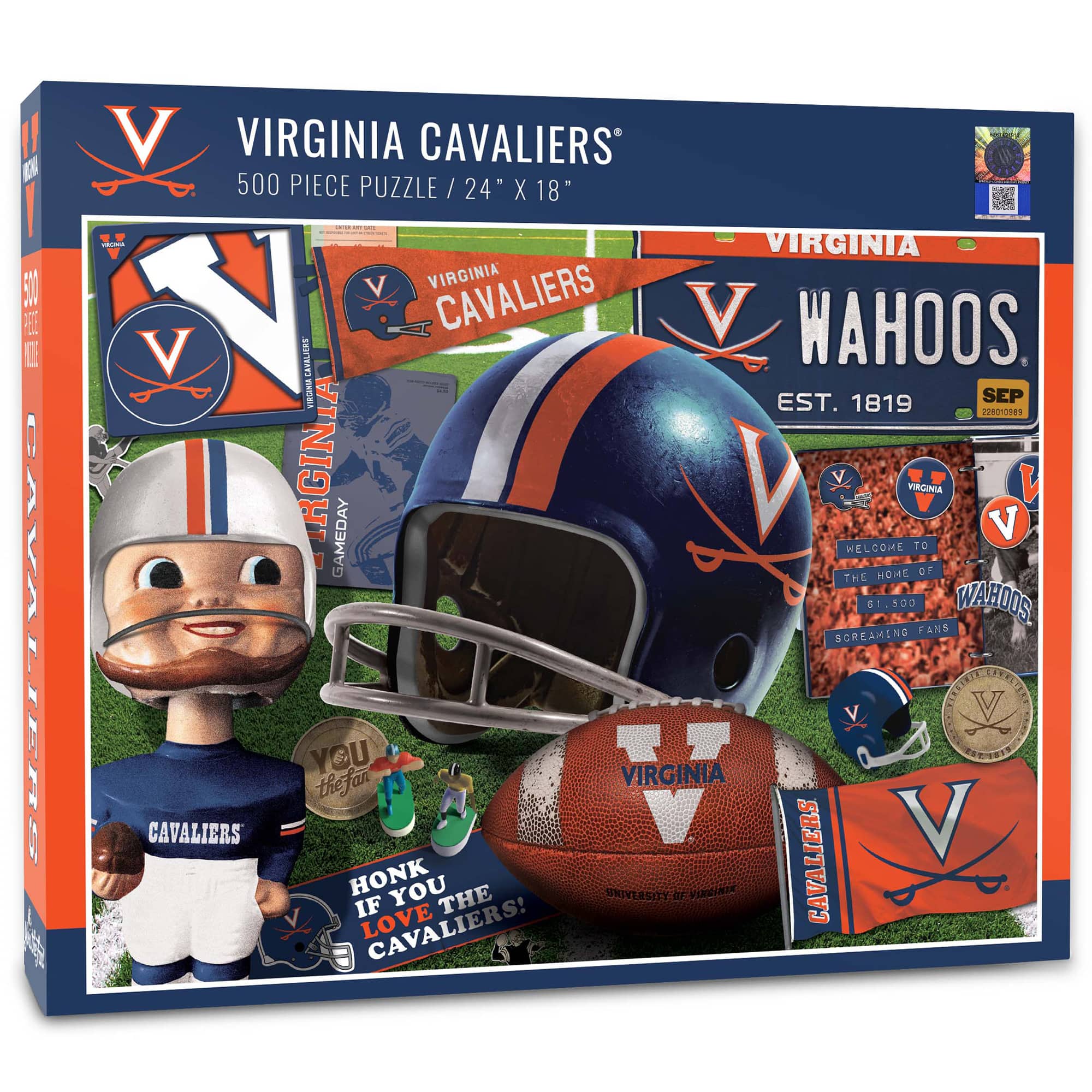 YouTheFan - Virginia Cavaliers 500-Piece Retro Series Puzzle - Multicolor price history on PriceWatchPro