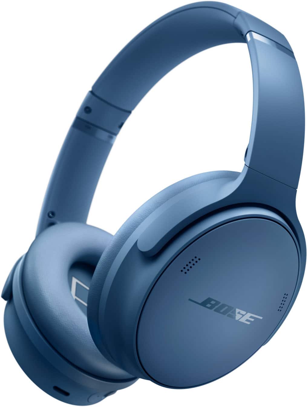 Angle. Bose - QuietComfort Wireless Noise Cancelling Over-the-Ear Bluetooth Headphones - Blue Dusk.