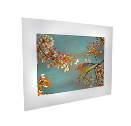 National Geographic - Matted Print - Warbler On Cherry Tree - 16 x 20 Inches - White