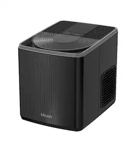 Electactic - Portable Countertop Bullet Ice Maker 26.5 lbs/Day Self-Cleaning - Black
