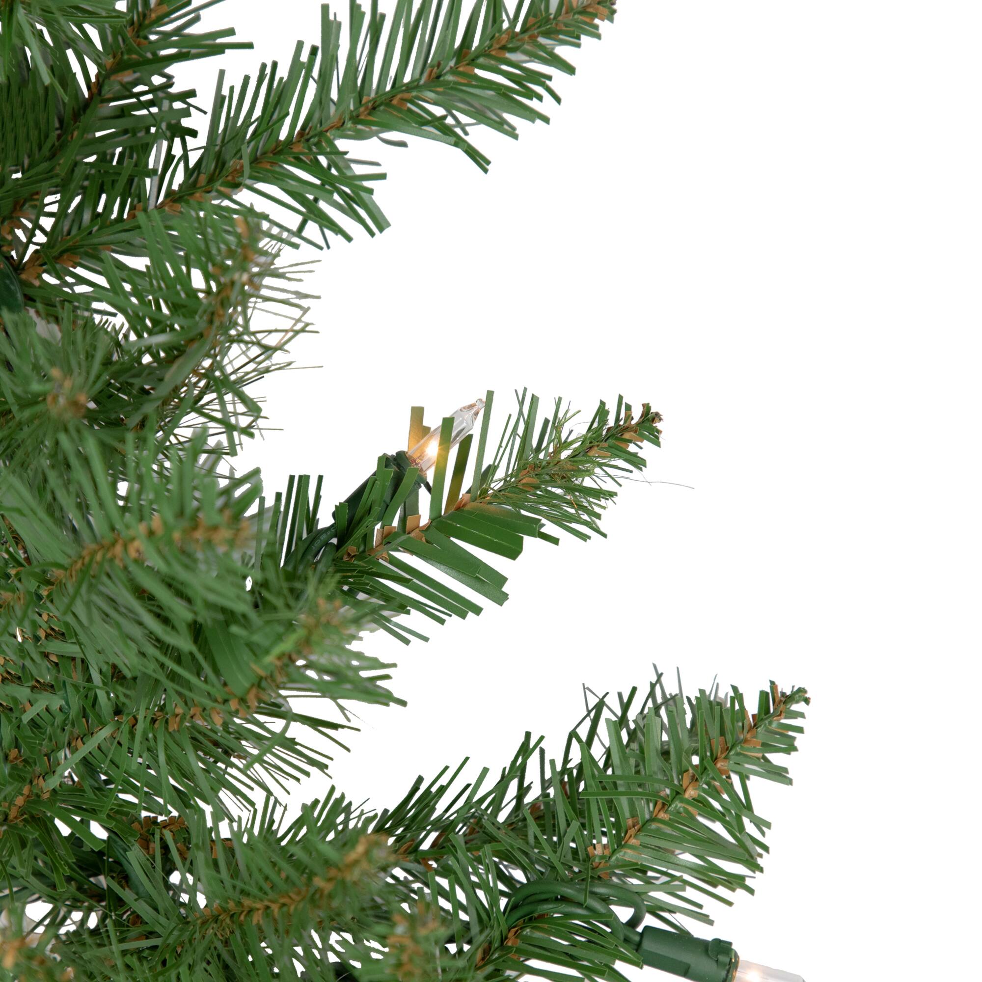 Alt View 4. Northlight - 10' Pre-Lit Green Medium Northern Pine Artificial Christmas Tree - Clear Lights - Green.