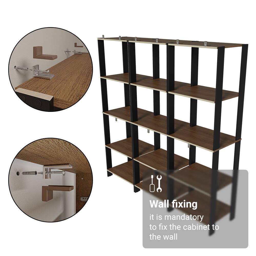 Wall fixing  
it is mandatory to fix the cabinet to the wall