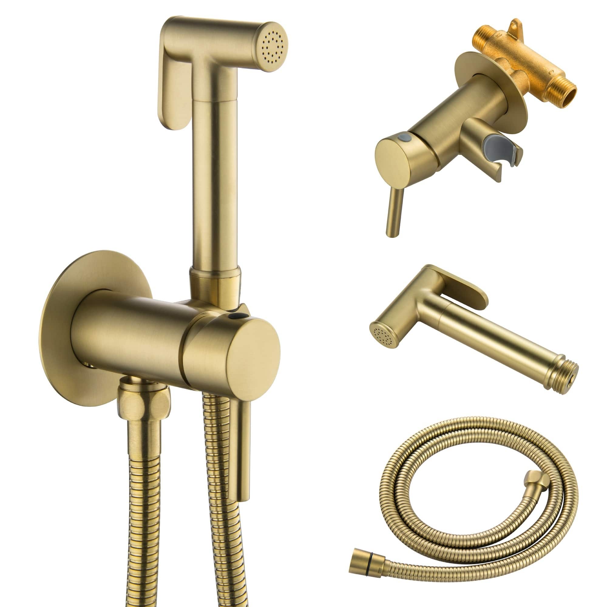 Solid Brass Bidet Sprayer Hot Cold Water