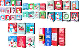 CC Christmas Decor - Set of 672 Christmas Gift Bags with Spinner Retail Rack - Multi