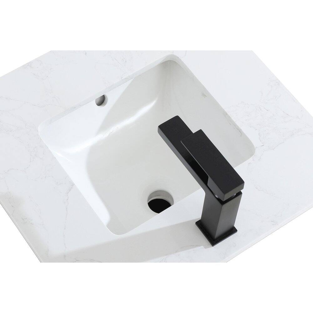 Left. Elegant Kitchen and Bath - Ira 24 Inch Single Bathroom Vanity In Mango Wood - Mango Wood.