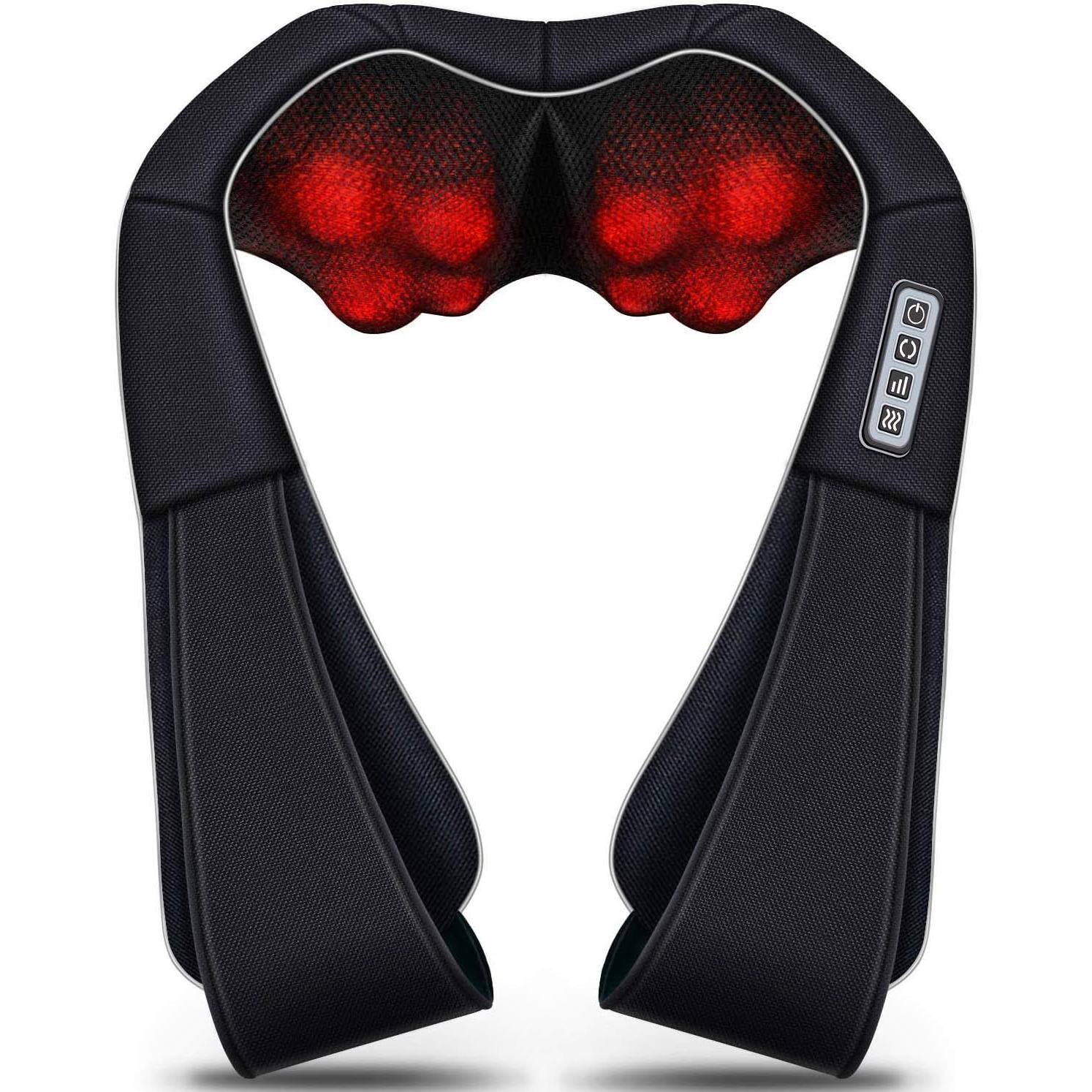 Front. The Best Inks - Christmas Gifts for Women & Men Shiatsu Neck and Shoulder with Heat Deep Tissue Kneading Sports Massagers Foot - Default.