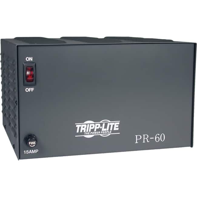 Eaton Tripp Lite Series TAA-Compliant 60-Amp DC Power Supply, 13.8VDC, Precision Regulated AC-to-DC Conversion - 300W - Black