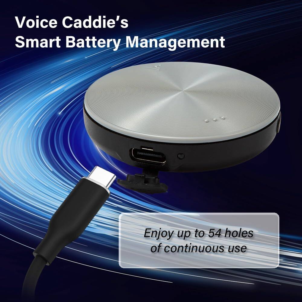 Voice Caddie's Smart Battery Management

Enjoy up to 54 holes of continuous use