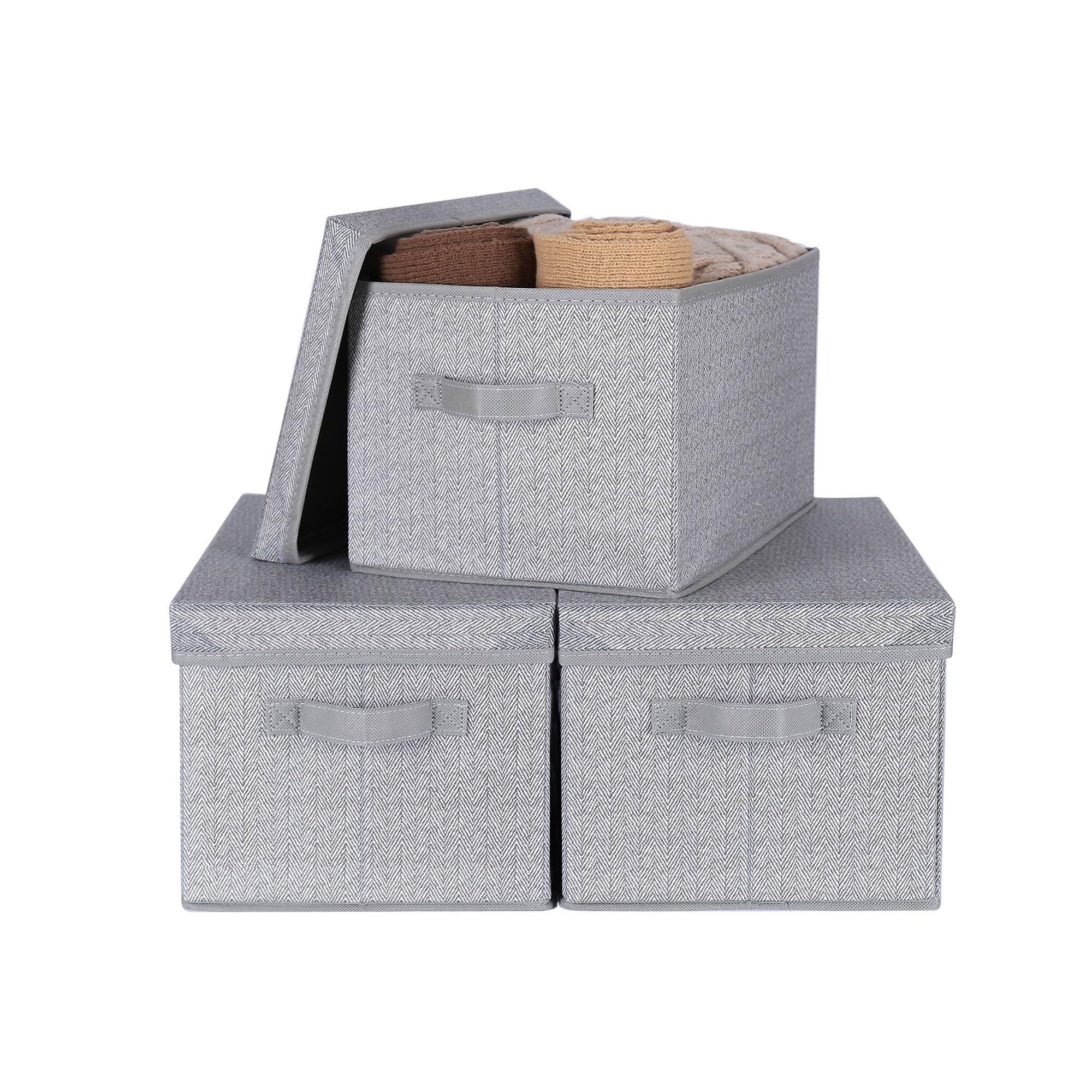 Herringbone Gray Large