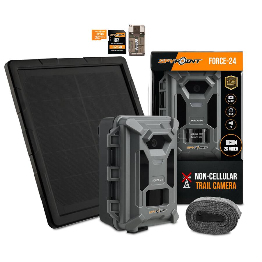 Spypoint Force 24MP Non Cellular Trail Camera Bundle with Accessories ...