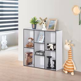 Kings Brand Furniture - Haven 7 Shelf Bookcase - White