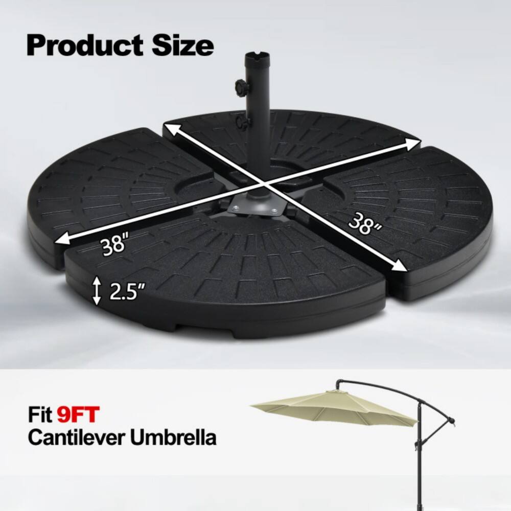 Product Size  
38" x 38" x 2.5"  

Fit 9FT Cantilever Umbrella