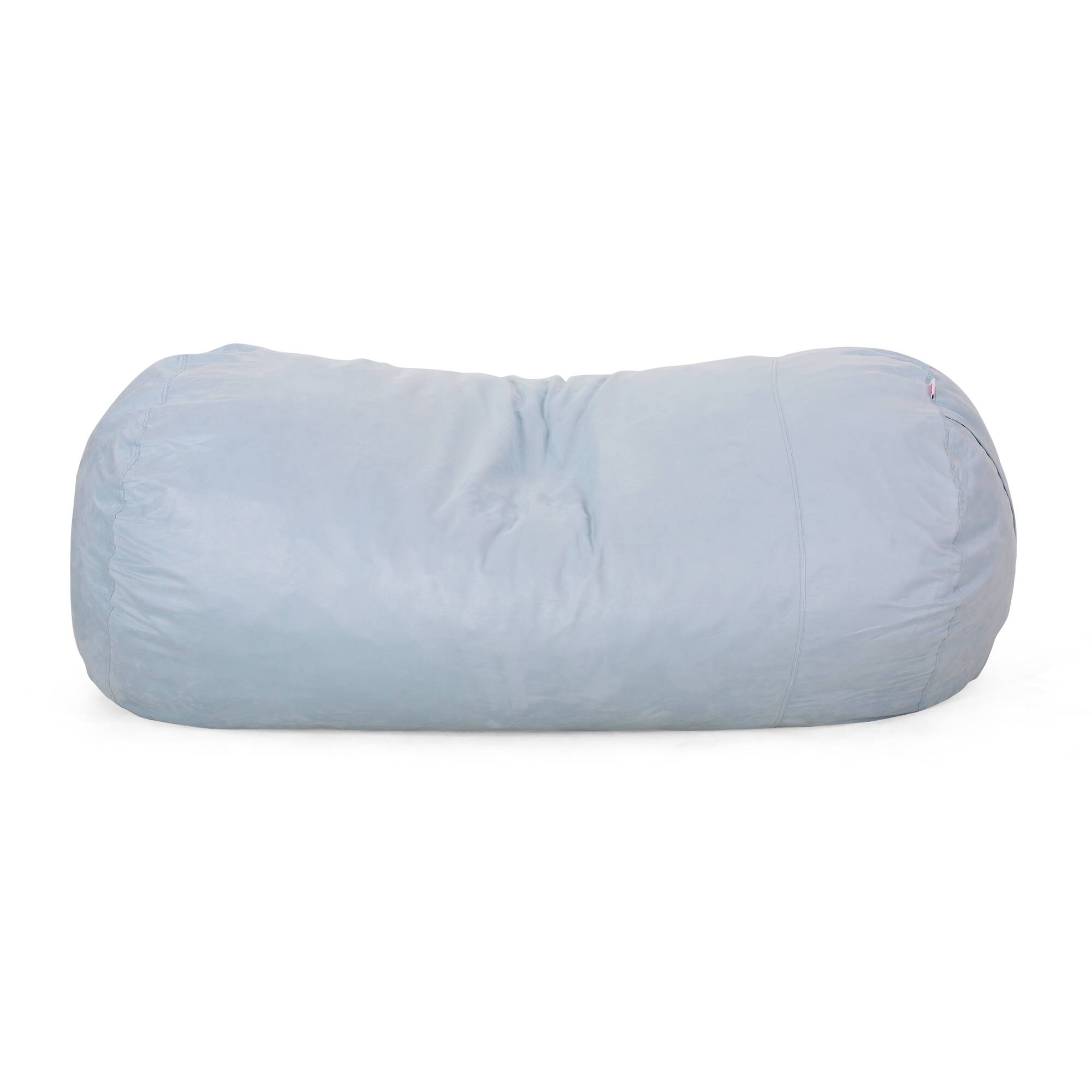 Front. GOODSILO - Premium Cylindrical Microfiber Bean Bag Chair with Removable Cover and High-Density Foam Filling - Seafoam.