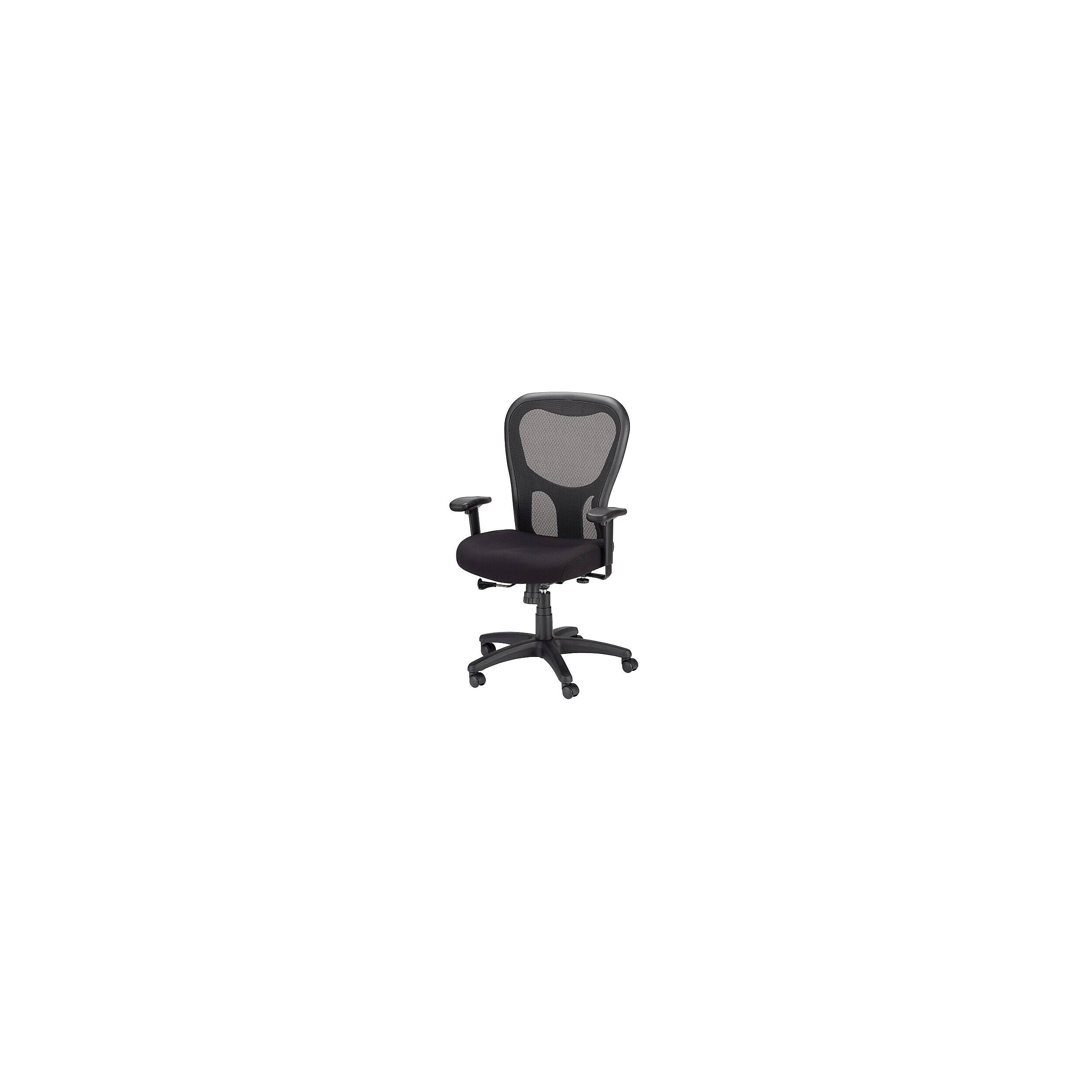 Alt View 2. Tempur-Pedic - Ergonomic Fabric/Mesh Swivel Task Chair, Black (TP9000-C-BLK) - Black.