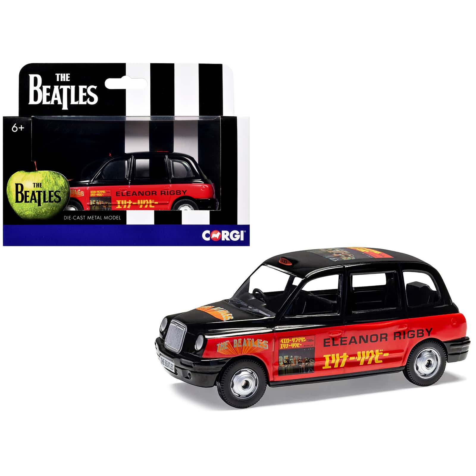 "The Beatles London Taxi RHD ""Eleanor Rigby - Yellow Submarine"" Black and Red with Graphics Diecast Model by Corgi" price history on PriceWatchPro