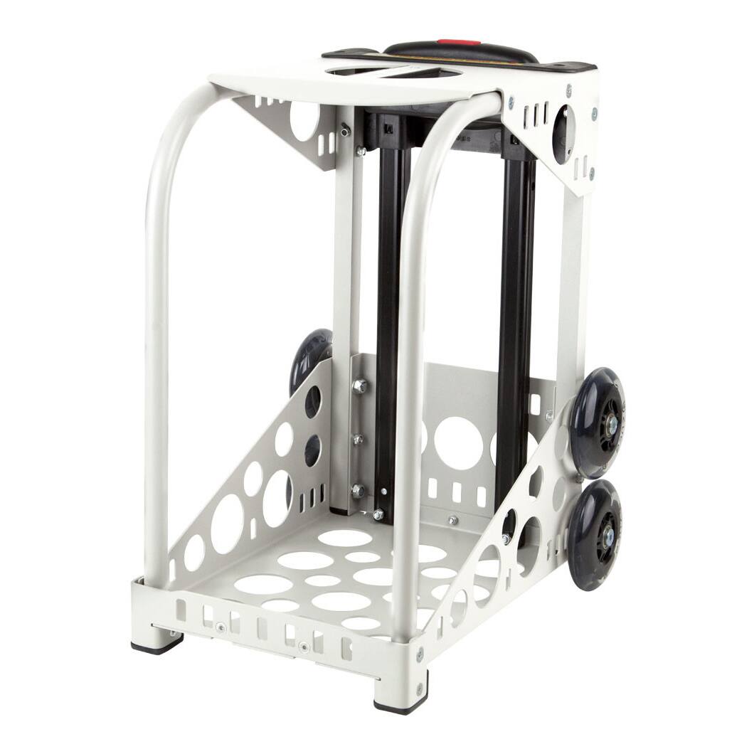 Angle. Zuca - Zuca Velvet Rain Sport Bag and White Frame with Flashing Wheels - White.