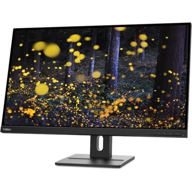 Alt View 4. Lenovo - Lenovo ThinkVision E27q-20 27" Class WQHD LED Monitor - 16:9 - Raven Black - 27" Viewable - In-plane Switching (IPS) - Black.