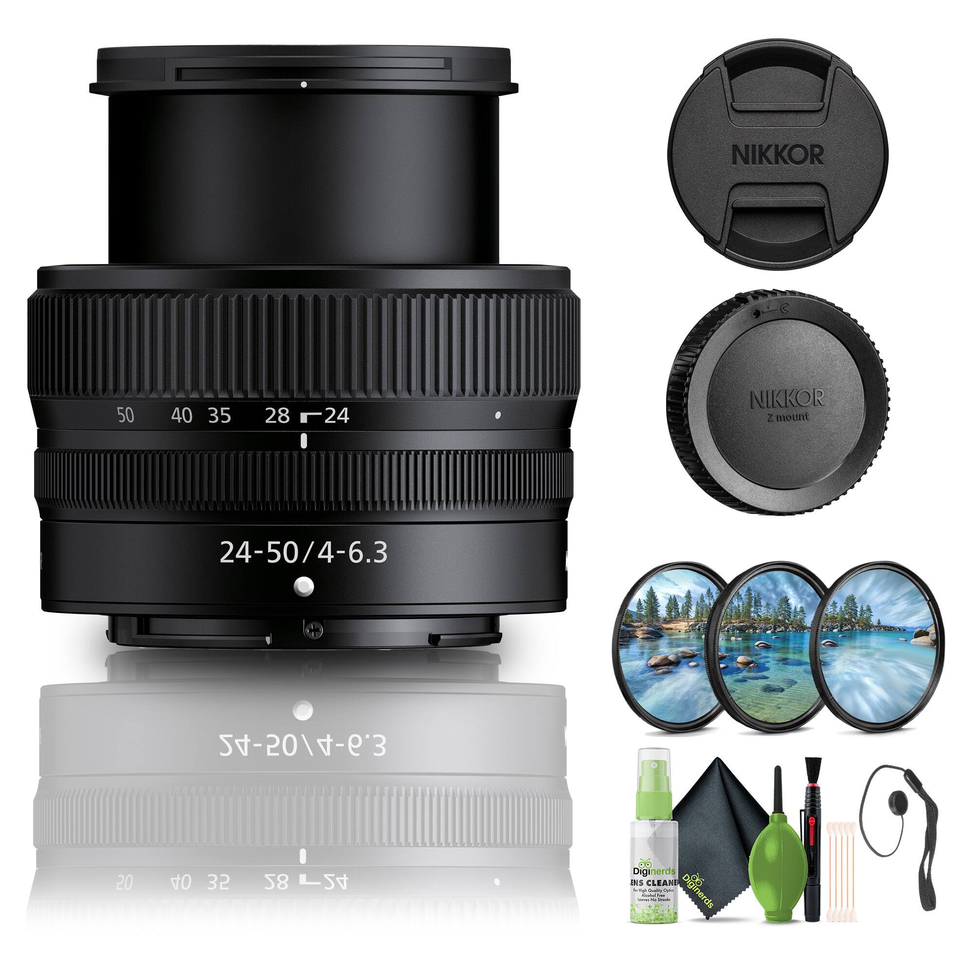 Nikon NIKKOR Z 24 50mm f/4 6.3 Lens (20096) + Filter Kit + Cap