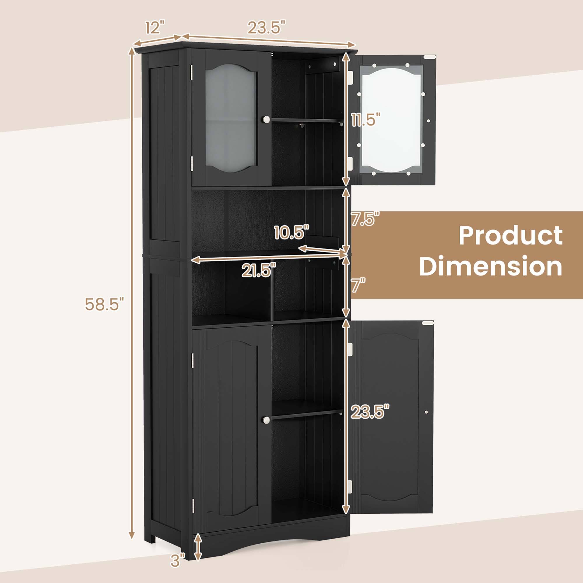 12", 23.5", 11.5", 58.5", 10.5", 21.5", 7.5", 3" - Product Dimension, 23.5"