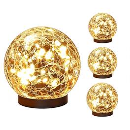 COWIN - Solar Globe Lights 4 Pack Glass Ball Lights Outdoor Waterproof Solar Balls Lights - Yellow
