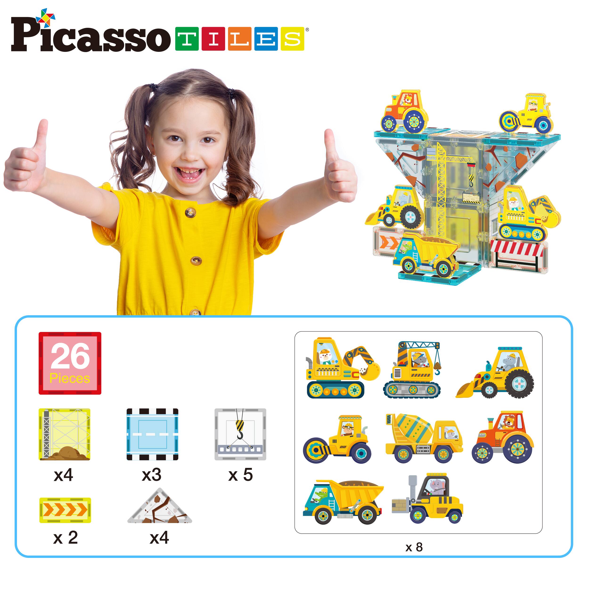 Picasso Tiles

26 Pieces

- x4
- x3
- x5
- x2
- x4
- x8