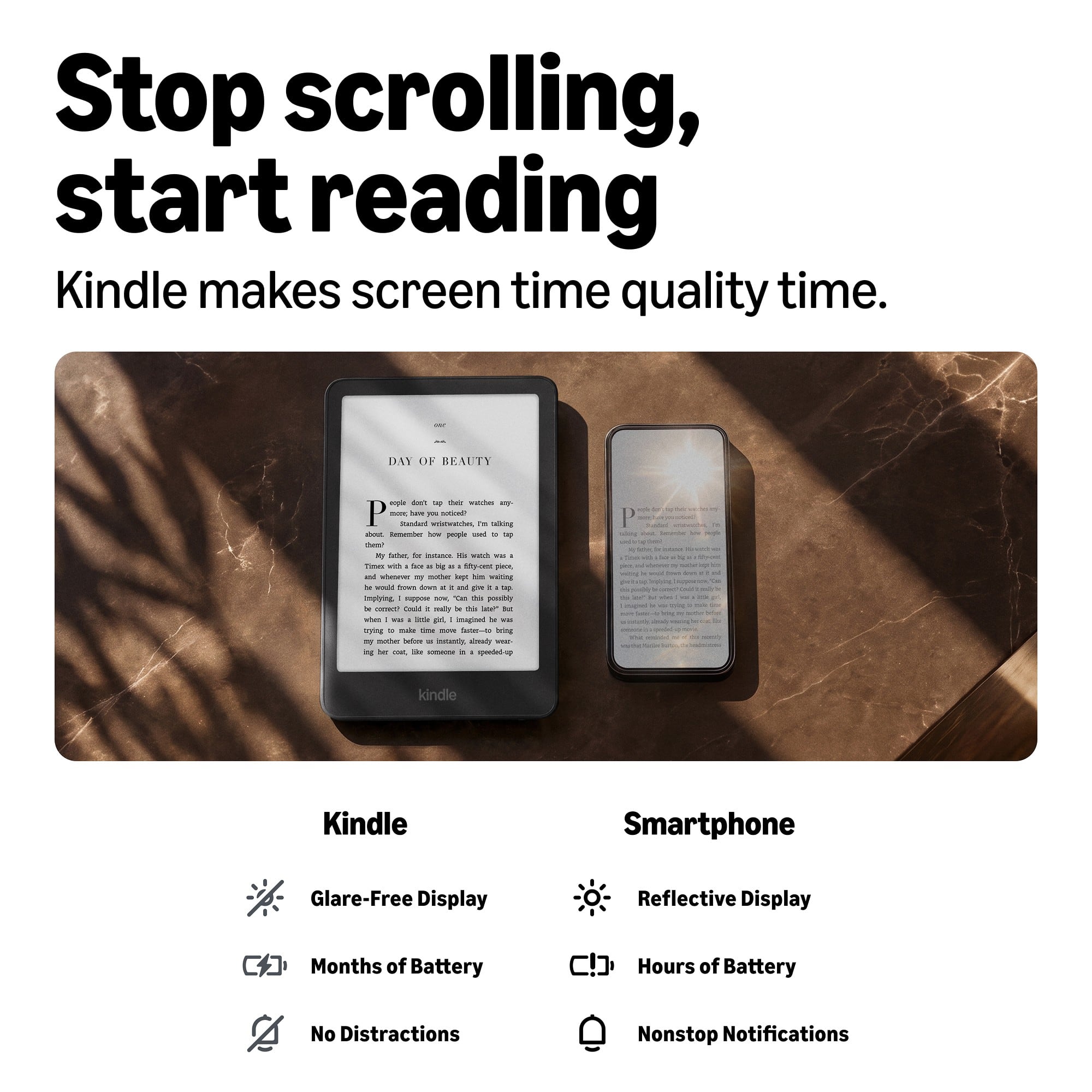 Amazon Kindle Paperwhite 16GB (newest model), Now thinner and